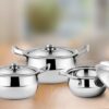 koko Stainless Steel Serving Bowl Set of 3pcs