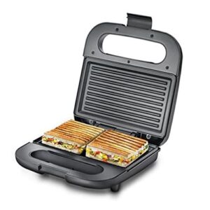 Prestige PGDP 01 New Deep Sandwhich Toaster Grill with Fixed Grill Plate 750W with Non-stick Heating Plate