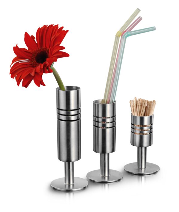 KOKO stainless steel Tooth Pick Holder/Straw Holder/Bud Vase