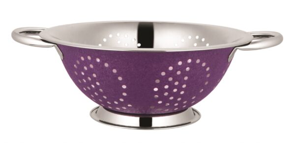 Shapes Stainless Steel Colander with Outside color, SWASTIK Punch