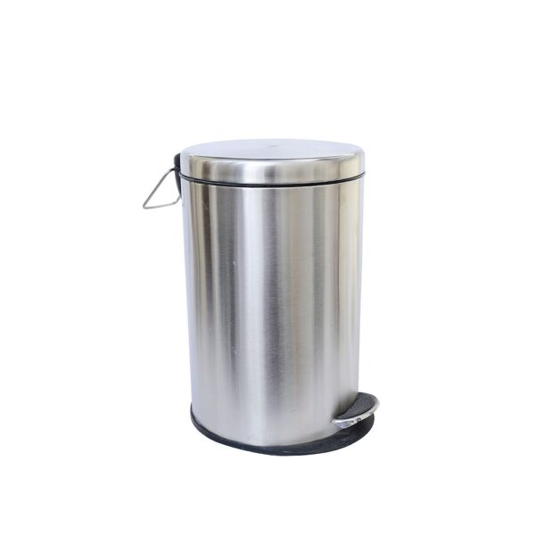 Koko – Stainless Steel Plain Pedal Dustbin/Plain Pedal Garbage Bin with Plastic Bucket for Kitchen, Bathroom and Office – 5 Litre