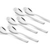 Shapes Alpine 2-in-1 Stainless Steel Spoon Cum Fork Set – Spork Set, Silver, Pack of 6