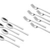 Shapes Zack Cutlery Set of Spoons and Forks Gift Box, Set of 12 Pcs .(Contains: 6 Dinner Spoons and 6 Dinner Forks ) | Stylish Cutlery Set for Dining Table