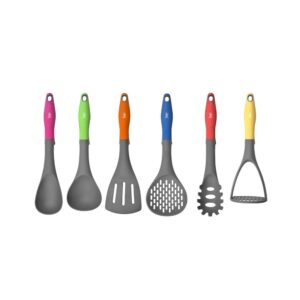 Shapes Ereca Nylon Kitchen Tool Set 7 Pcs. (Ladle, Spoon, Turner, Skimmer, Spaghetti Server, Masher)