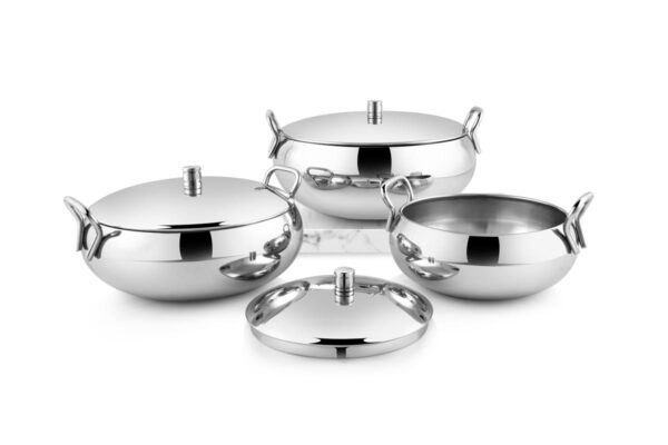 Koko Stainless Steel Serving Bowl Set of 3pcs