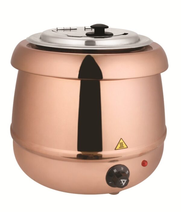 Shapes electric soup warmer pot Gold – 10 Liters