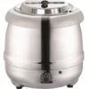 Shapes electric soup warmer pot Silver – 10 Liters