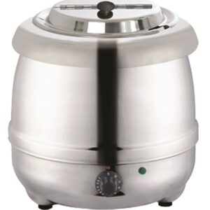 Shapes electric soup warmer pot Silver – 10 Liters