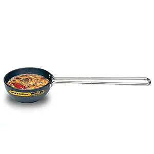 Hawkins Futura 1 Cup Tadka Pan, Hard Anodised Spice Heating Pan, 240 ml Pan, Black ATP1