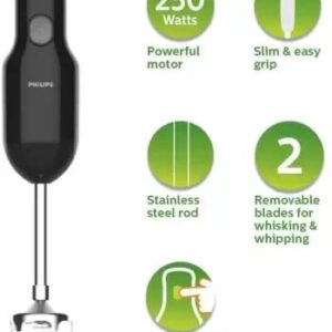 PHILIPS Alloy Steel Hl1655/02 Hand Blender 250W Black, 250 Watts