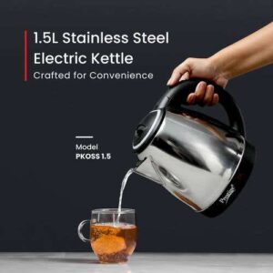 Prestige Stainless Steel Electric Kettle 1.5 Liters 1500-Watts PKOSS1.5