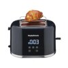 Morphy Richards Windsor Series Digital 2 Slice 800W Pop Up Toaster|8-Browning Levels|Reheat&Defrost|Wide Bread Slots|Bun Warmer|Dust Cover|Removable Crumb Tray|2-Yr Warranty By Brand|Black,800 Watts