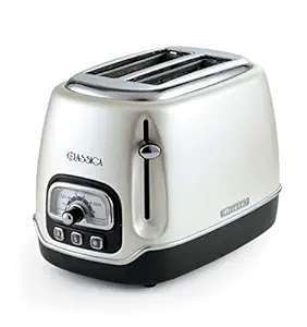 Ariete Tostapane Classica 158/37, Electric Toaster 2 Slices, Without Tongs, 815 W, 3 Functions, 6 Browning Levels, White