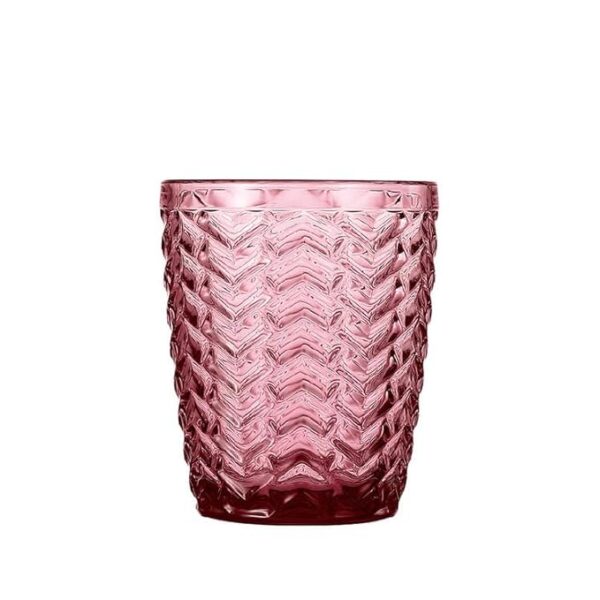 Vivid 300ml Coloured Whiskey & Juice Glass Set of 6 Flamingo Pink