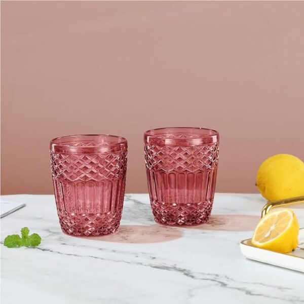 Emerald 300ml Coloured Whiskey & Juice Glass Set of 6 Flamingo Pink