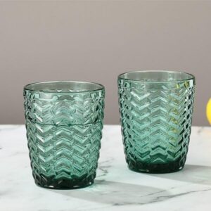 Vivid 300ml Coloured Whiskey & Juice Glass Set of 6 Teal Green