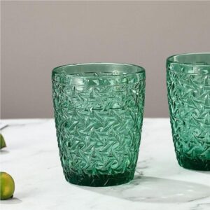 Rose Quartz 300ml Coloured Whiskey & Juice Glass Set of 6 Teal Green