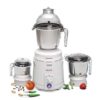 Sujata Dynamix Mixer Grinder, 900W, 3 Jars (White,Plastic)