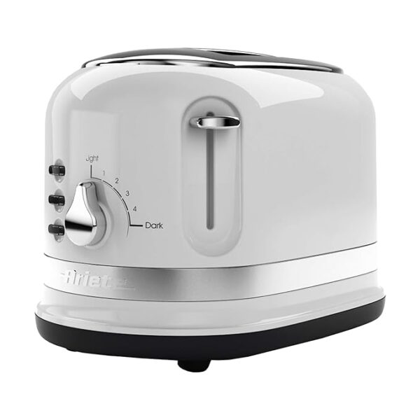 Ariete 0149W Moderna 2 Slice Toaster, Defrost, Heating & Cooking Function, White