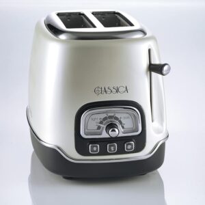 Ariete Tostapane Classica 158/37, Electric Toaster 2 Slices, Without Tongs, 815 W, 3 Functions, 6 Browning Levels, White