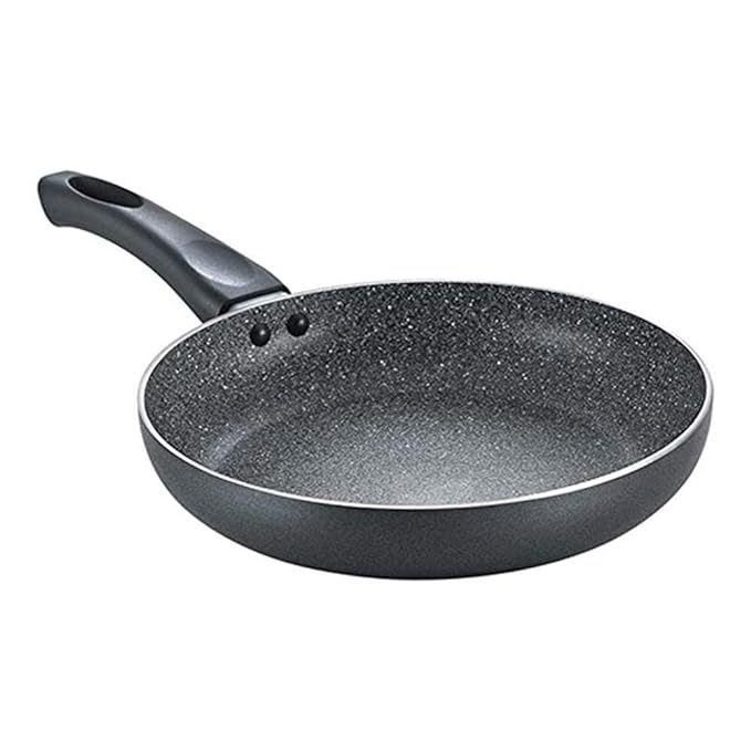 Prestige Non-Stick Omega Deluxe Granite Fry Pan Omelette Pan 24cm Black Induction Base