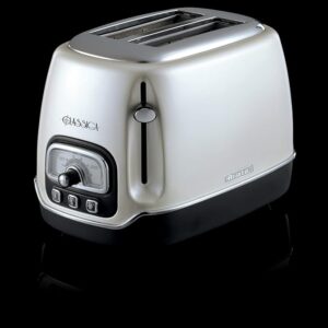 Ariete Tostapane Classica 158/37, Electric Toaster 2 Slices, Without Tongs, 815 W, 3 Functions, 6 Browning Levels, White