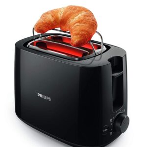 Philips Daily Collection HD2583/90 600-Watt 2 in 1 Toaster and Grill (Black)