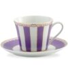 Noritake Carnival Gold Cup & Saucer Lavender