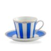 Noritake Carnival Gold Cup & Saucer Blue