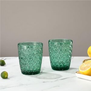 Rose Quartz 300ml Coloured Whiskey & Juice Glass Set of 6 Teal Green