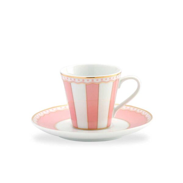 Noritake Carnival Gold Coffee Mug Pink