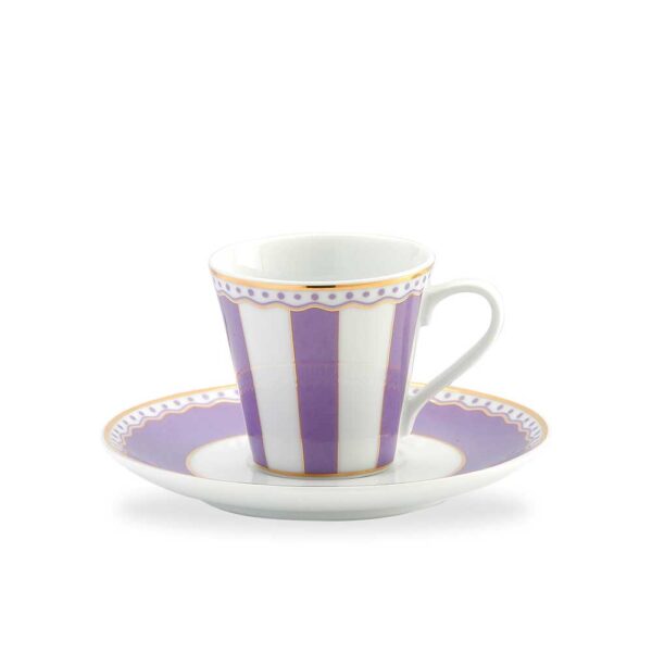 Noritake Carnival Gold Coffee Mug Lavender