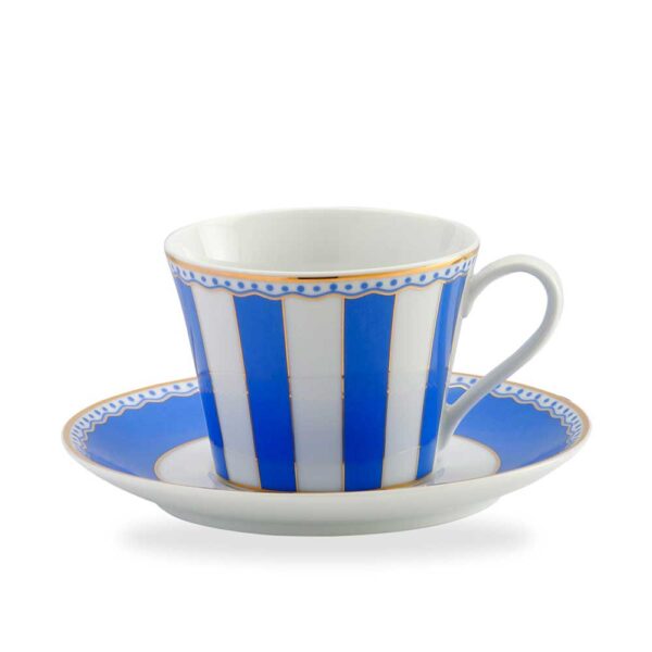 Noritake Carnival Gold Coffee Mug Blue