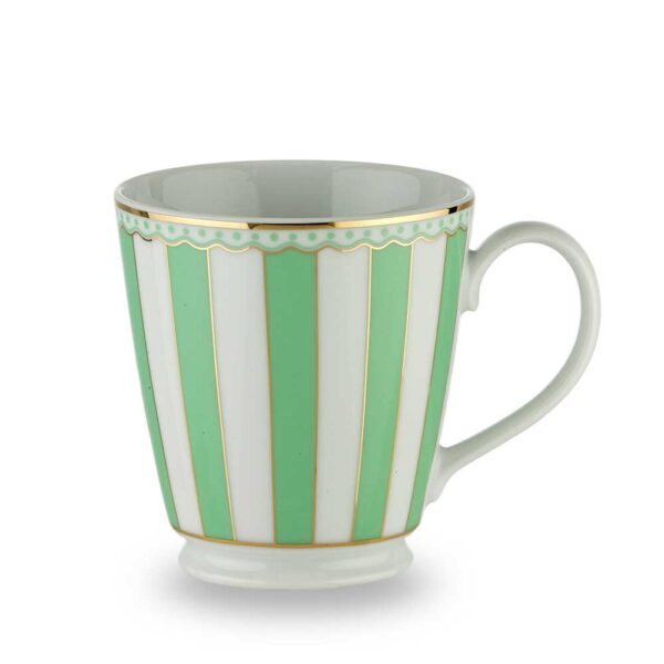 Noritake Carnival Gold Coffee Mug Green Apple