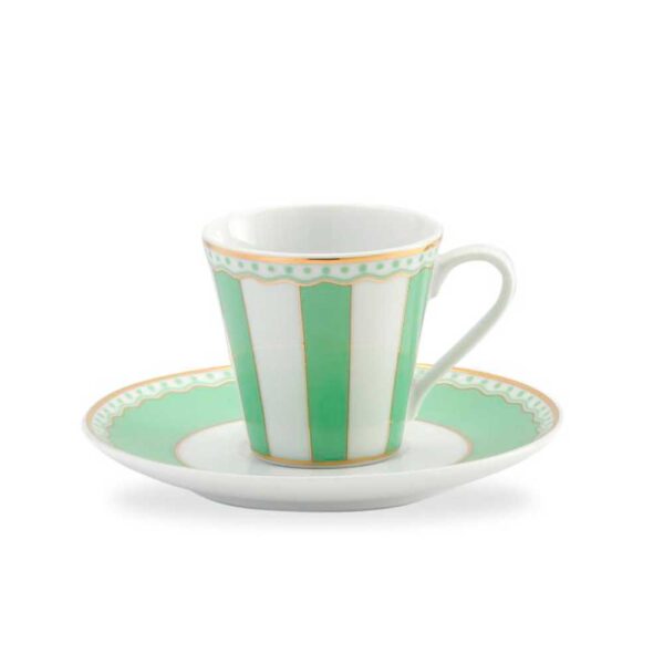 Noritake Carnival Gold Coffee Mug Green Apple