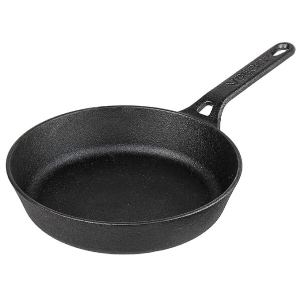 Vinod Legacy Pre Seasoned Cast Iron/Loha Frypan - 24 cm