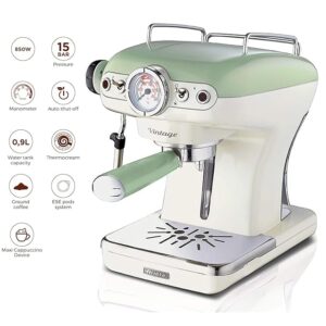 Ariete 1389 Espresso coffee machine/ coffee maker/ Espresso Coffee Maker: Italian Brand Green