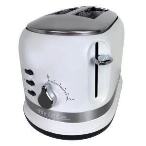 Ariete 0149W Moderna 2 Slice Toaster, Defrost, Heating & Cooking Function, White