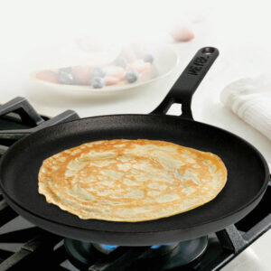 Meyer Pre-Seasoned Cast Iron 24cm Flat Loha Dosa Tawa