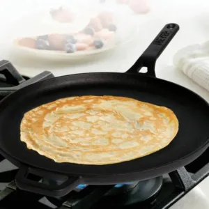 Meyer Pre-Seasoned Cast Iron 28cm Flat Loha Dosa Tawa