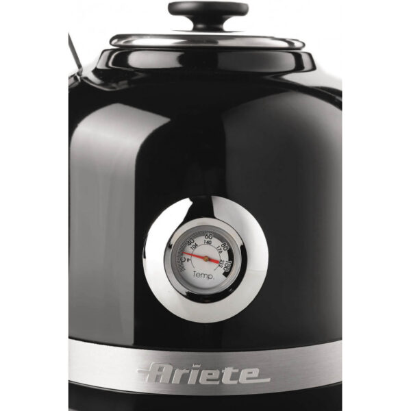 Ariete 2854 Modern Electric Kettle, 2000 W, Capacity 1.7 L, Cordless 360°, Auto shut-off system, Removable filter, Visible water level, Thermometer, Black