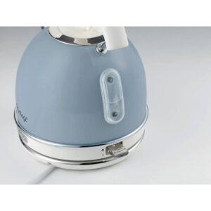 Ariete 2877 Vintage Electric Kettle, In Stainless Steel Painted In Light Blue Pastel Colour. For Water, Tea And Herbal Teas, 2000 Watts, 1.7 liter