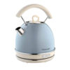 Ariete 2877 Vintage Electric Kettle, In Stainless Steel Painted In Light Blue Pastel Colour. For Water, Tea And Herbal Teas, 2000 Watts, 1.7 liter